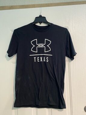 Under Armour Black Short-Sleeve Texas Logo Tee